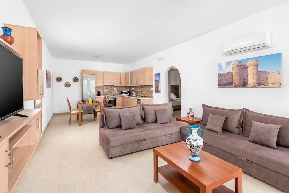 Kolymbia Sun Apartment Bagian luar foto